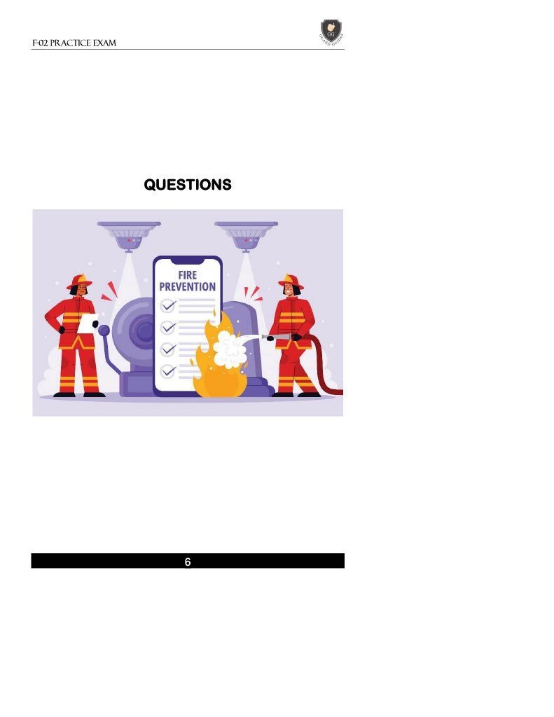 Fire Guard F-01, F-02 & F-03/F-04 Practice Exams