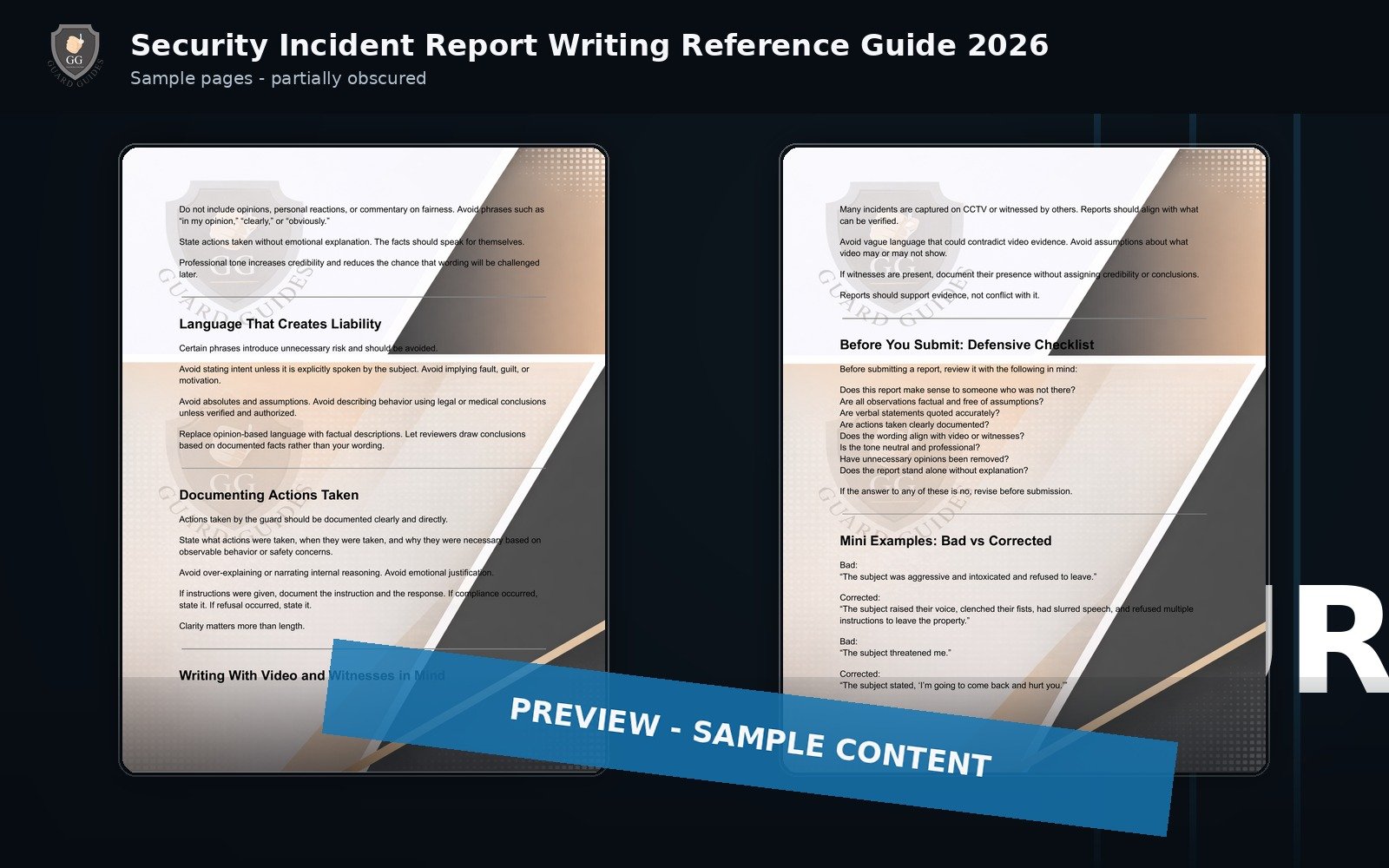 Security Incident Report Writing Reference Guide 2026 preview