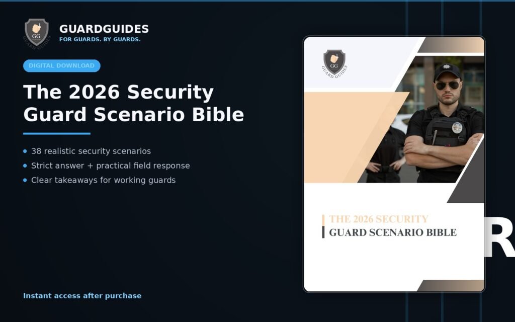 The 2026 Security Guard Scenario Bible featured image