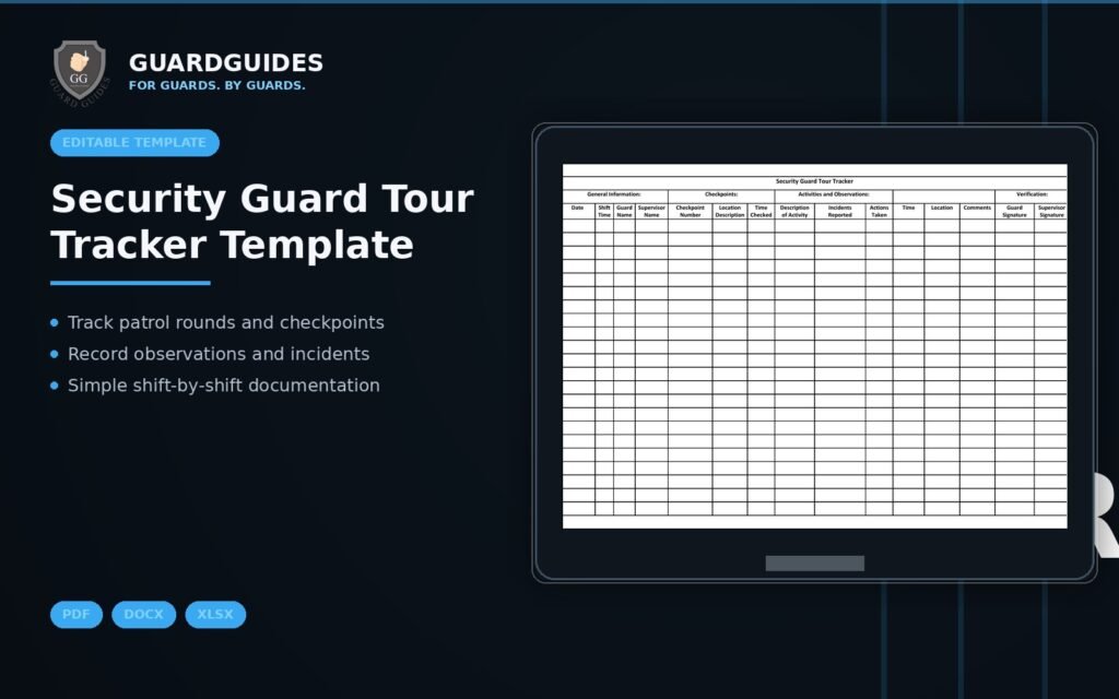 Security Guard Tour Tracker Template featured image