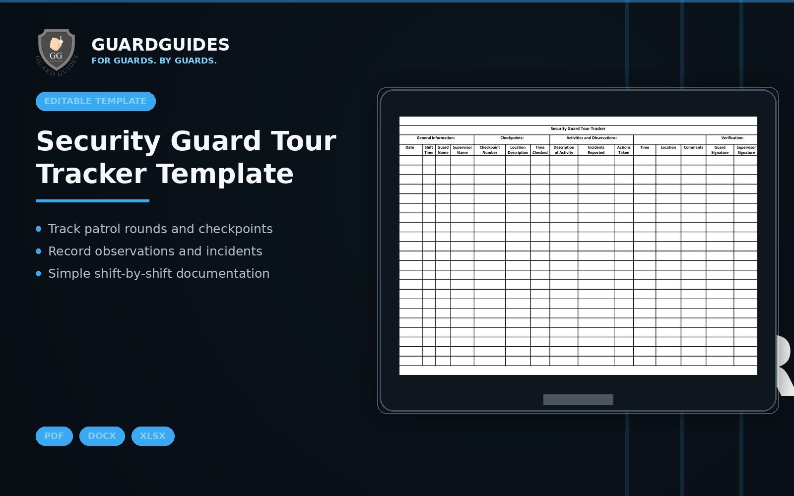 Security Guard Tour Tracker Template featured image