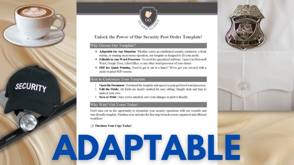 Ultimate Security Post Order Template